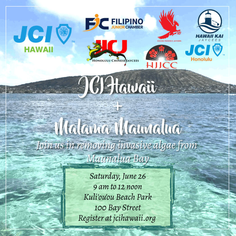 JCI Hawaii and Malama Maunalua Flyer