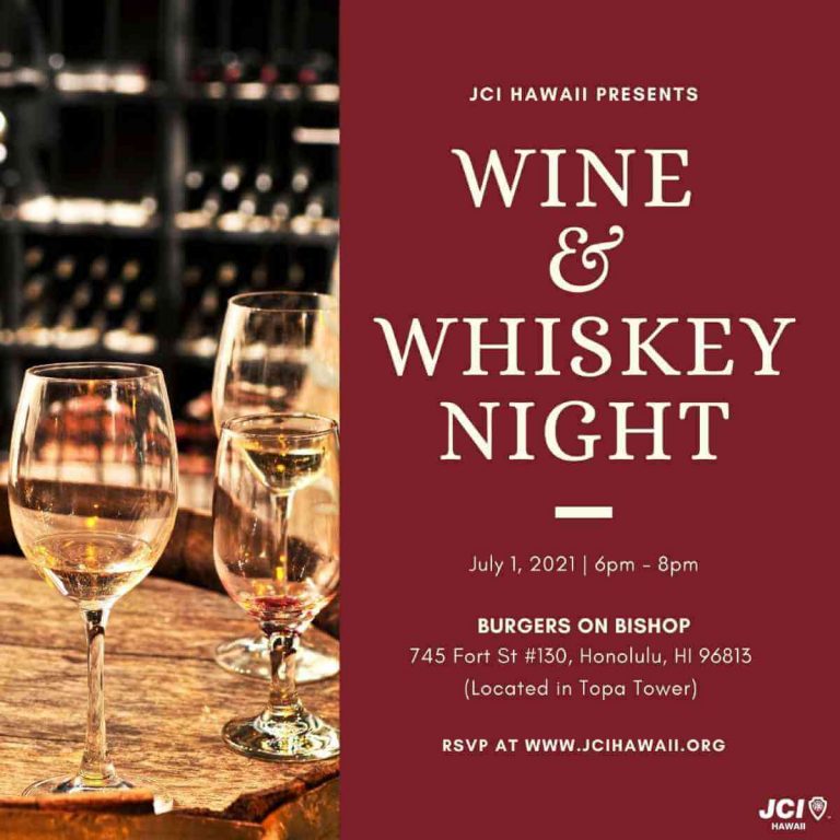 Wine & Whiskey Night Flyer
